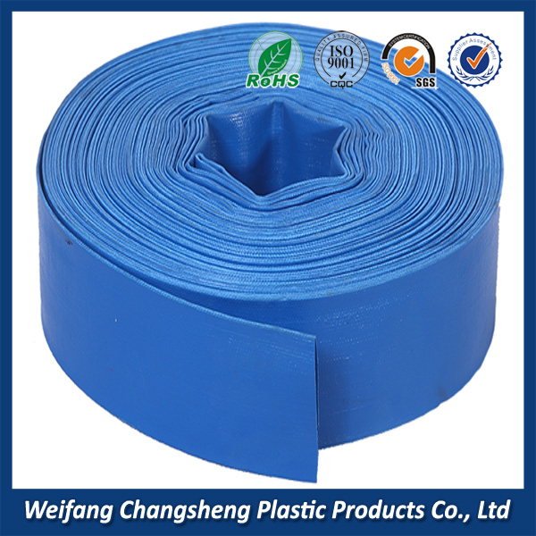 pvc lay flat agriculture pipe for water convey with different sizes